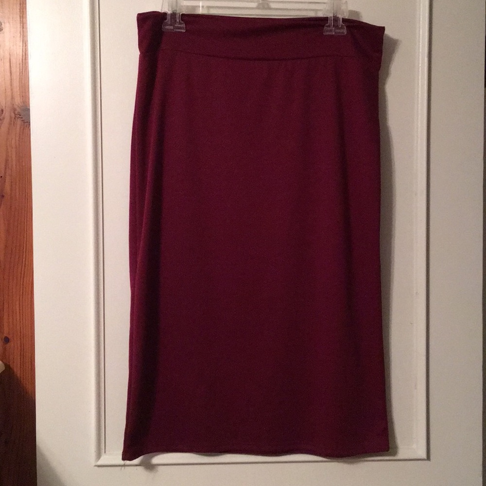 Burgundy Skirt